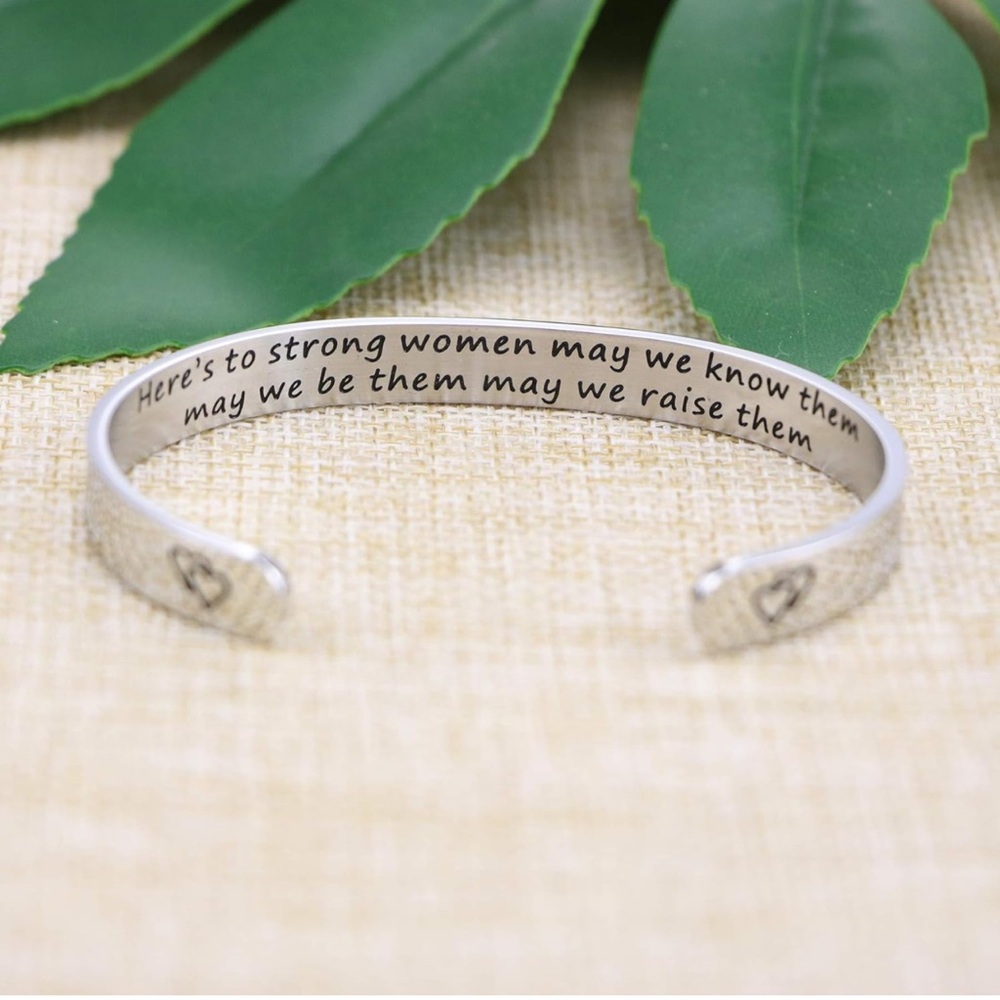 ❤️ JoycuFF Bracelets - Inspirational Jewelry Mantra Cuff Bangle Encouragement ❤️